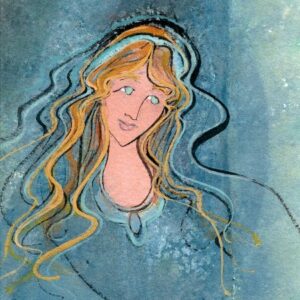 Lady in Blue Giclée