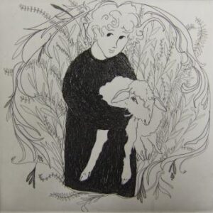The Lamb Etching