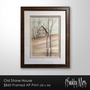 Old Stone House Artist Proof Framed  **Special Order only: call (540) 949-6473**