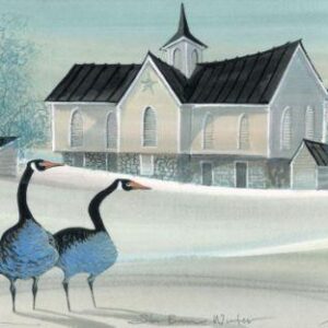 Star Barn Winter - Artist Proof
