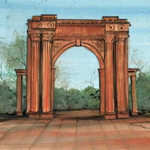 Columbus, Ohio, Landmarks II Giclée