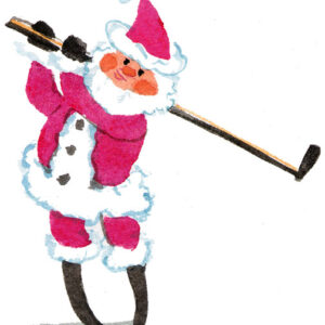Golfing Santa Giclée - Artist Proof