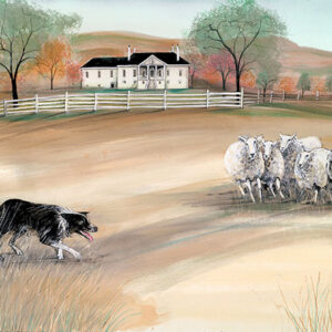 Herding at Belle Grove Giclée