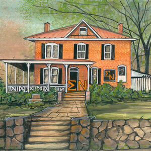 Our Fraternity House Giclée