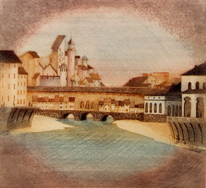 Ponte Vecchio Etching