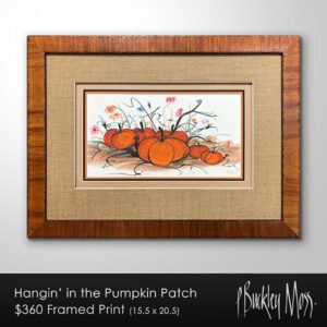 Hanging in the Pumpkin Patch Framed **Special Order only: call (540) 949-6473**