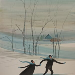 DP-Gliding on Ice Giclée